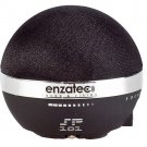 Enzatec SP101BK Black Computer Speaker with Rechargeable Battery