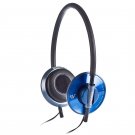 Enzatec HS703BL Blue Ultra-Slim Headphones