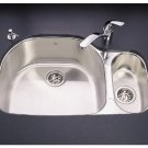 UC2132/85ML/E KINDRED DOUBLE BOWL UNDERMOUNT STAINLESS STEEL KITCHEN SINK