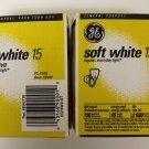 Lot of 2 GE 15W 90001 Soft White Light Bulbs (A15) - 4 bulbs
