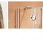 Amalfi EA32 Round Sliding Shower Door, 32" Bright Brass