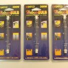 Lot of 3 Satco 300W 118V S3496 Halogen Light Bulbs 300T3Q/CL J TYPE double ended