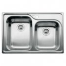 Blanco 510-885 1 & 3/4 Bowl Undermount Stainless Steel Sink, Platinum - Supreme
