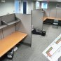 TWO SEMI PRIVATE HERMAN-MILLER OFFICE CUBICLES STATION POWERED #26A