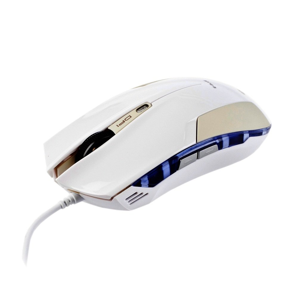 E-Blue (E-3lue) Cobra EMS108WH White Gaming Mouse, 2400 Adjustable DPI