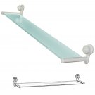 NEW Delta 73010-WH Innovations 24" Glass Shelf, Tempered Glass / White Finish