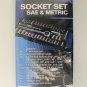 NEW 40 Piece SOCKET SET SAE & METRIC TOOL #79940