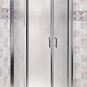 Arista EM40 Curved Glass Corner Pivot Shower Doors, 40"