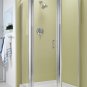 SEVILLA NEO 38" Angle Pivot Shower Door, Bright Brass