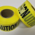 2 Rolls of Yellow Caution Barricade Tape 3" X 1000ft EML71-1001