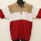 New NAUTICA Mens Stylish Polo Short Sleeve Shirt in Light Multi-Color, Size L