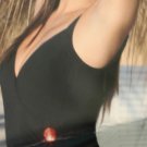 Amarea Beachwear One-piece Swimsuit Padded  Bra Size 52/XL Black  Italy