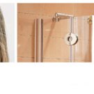 Banyo EC42 Varese Corner Entry Pivot Shower Door, 42"