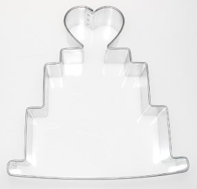 Wedding Cake Cookie Cutter 4"