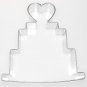 Wedding Cake Cookie Cutter 4"