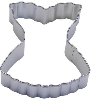 Fluted Corset Cookie Cutter  3.75"