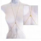 14K Gold Fill Double CC Body Chain Necklace For Women by Eluxe Jewelry
