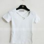 New 2014 Summer Fashion Solid Color Cross Crew Neck Short Sleeve Fitted Versatile T-Shirts