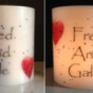 Personalized hurricane candle