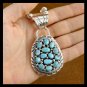 Sleeping Beauty Sterling Silver Turquoise Pendant