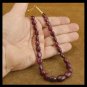 Graduated Genuine Ruby Bead Single Strand Choker Necklace