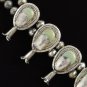 Vintage Native American Sterling Silver Spiny Oyster Pink Shell Lilac Stone Necklace Jewelry Set
