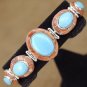 Turquoise and Spiny Oyster Sterling Silver Tennis Bracelet