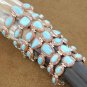 Turquoise and Spiny Oyster Sterling Silver Tennis Bracelet
