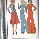 McCall’s 4612  Vintage70s Jacket, Vest, Skirt & Pants  Misses' 12 - uncut