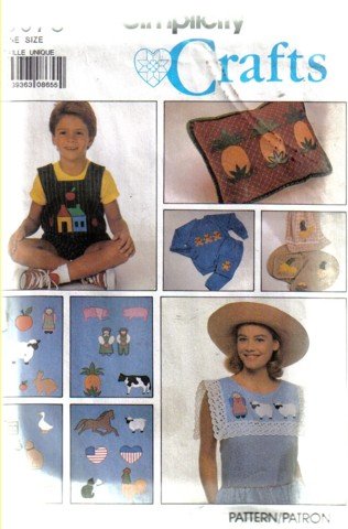 Simplicity pattern 9078 - 24 appliques - uncut