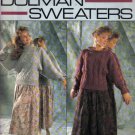 4 Dolman Sweaters  Knitting Pattern  Small, Medium & Large