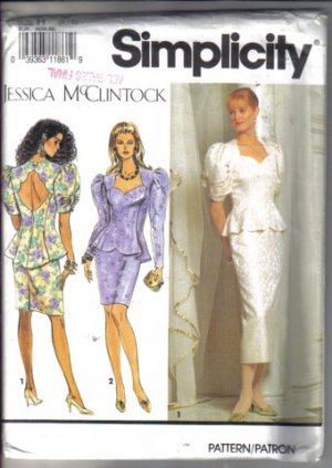 Dress Simplicity 9896 Jessica McClintock Sewing Pattern