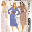 McCall’s Misses’ Buttoned Double Brested Dress Pattern Size 18 Uncut  no 6867