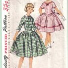 Simplicity 1397 Vintage Girls' Dress with Detachable Collar Pattern Size 8