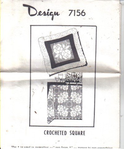 Mail Order Crochet Square Pattern - Design 7156