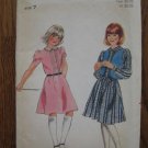 Butterick 3956 Girls Vintage Dress and Vest sewing  Pattern  Size 7 Uncut