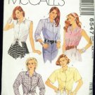 Misse's Shirt Patterns  Size 4,6,8  Uncut McCalls  6547
