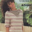 Susan Bates Patons Natural Choice Tops  Knitting / Crochet  Patterns