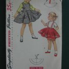 Vintage Child's Jumper Circle Skirt Pattern Size 1 no. 4775