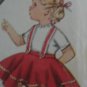 Vintage Child's Jumper Circle Skirt Pattern Size 1 no. 4775