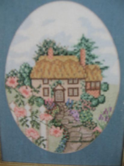 Serendipity Rose Cottage Cross Stitch Pattern