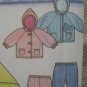 Simplicity Babies Romper Jacket Pants Blanket Sewing Pattern no.7807 Size NB,s,M,L Uncut