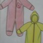 Simplicity Babies Romper Jacket Pants Blanket Sewing Pattern no.7807 Size NB,s,M,L Uncut