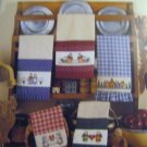Mimi's Country Towels Cross Stitch Patterns 12 Designs