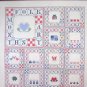 Folk Art Months Cross Stitch Patterns Designs