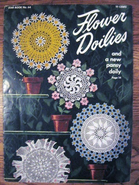 Flower Doilies and New Pansy Doily Vintage Crochet Patterns