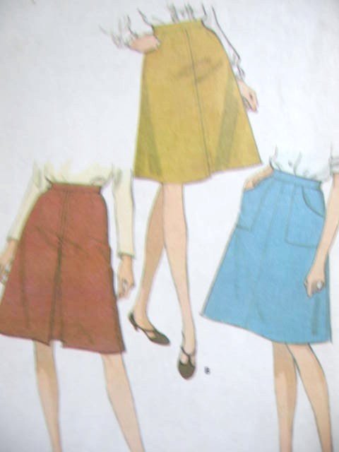 McCall's Half Size Skirt in 3 Length Sewing Pattern size 12 1/2  Complete no 8487