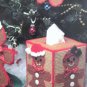 Plastic Canvas Gingerbread Kids Tissue box cover ornaments