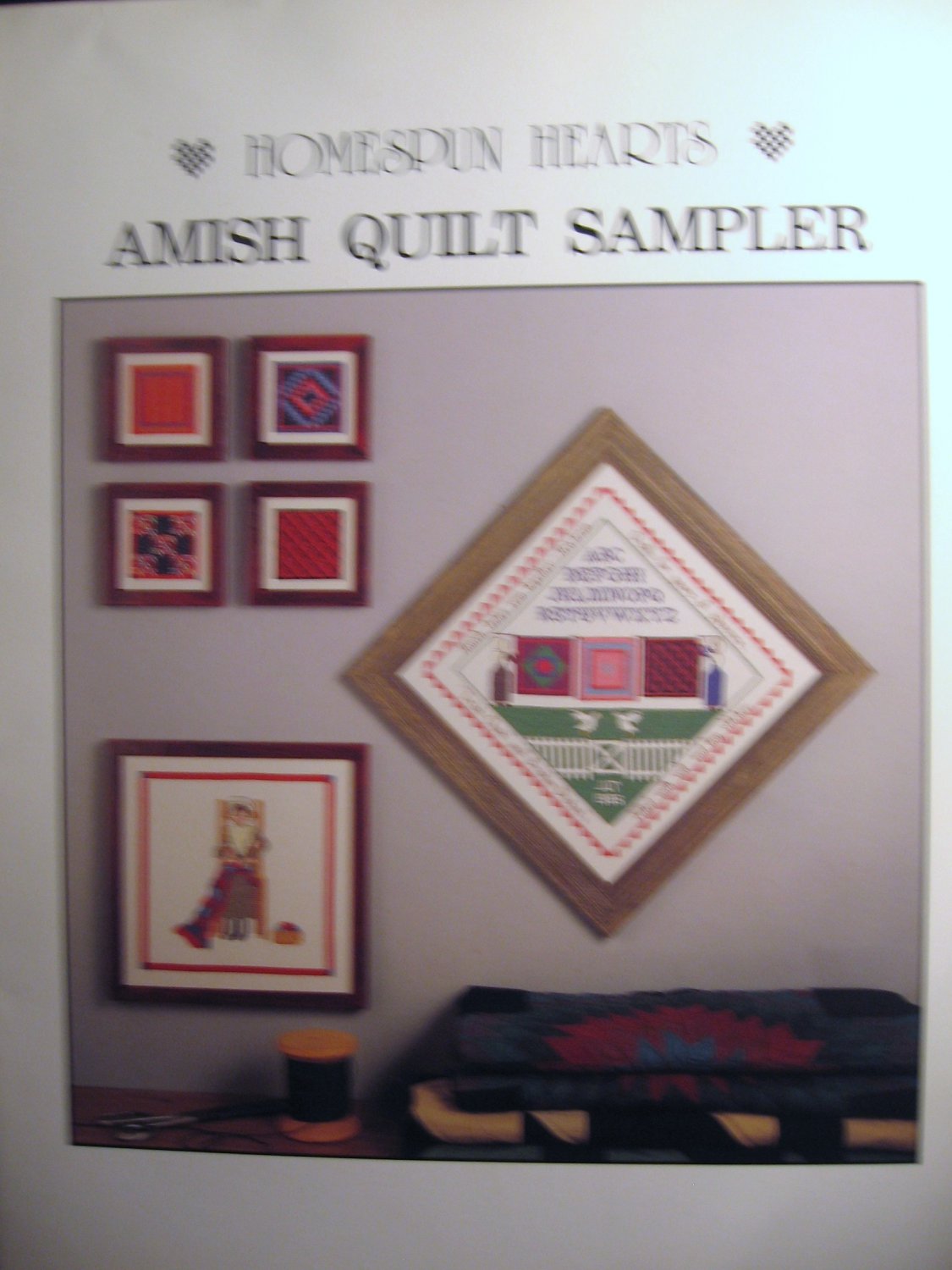 Amish Quilt Sampler Cross Stitch Pattern by Homespun Hearts
