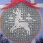 Lace Net Embroidery Christmas Designs Stockings, Reindeer Angel